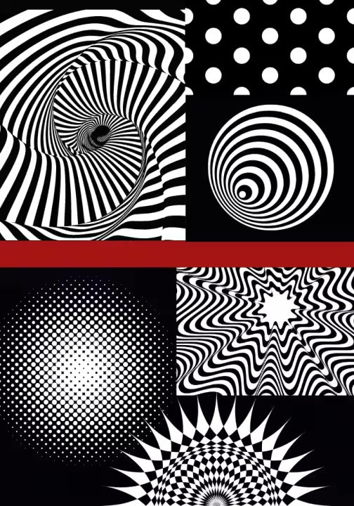 Baby Geometrics high-contrast blanket (blankie) featuring bold black-and-white patterns, designed to stimulate infant visual development and provide soft, cozy comfort for babies.